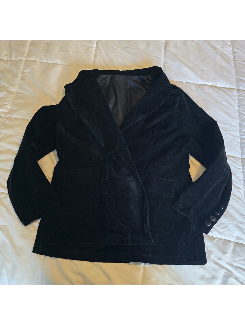 Black Velvet Blazer Jacket